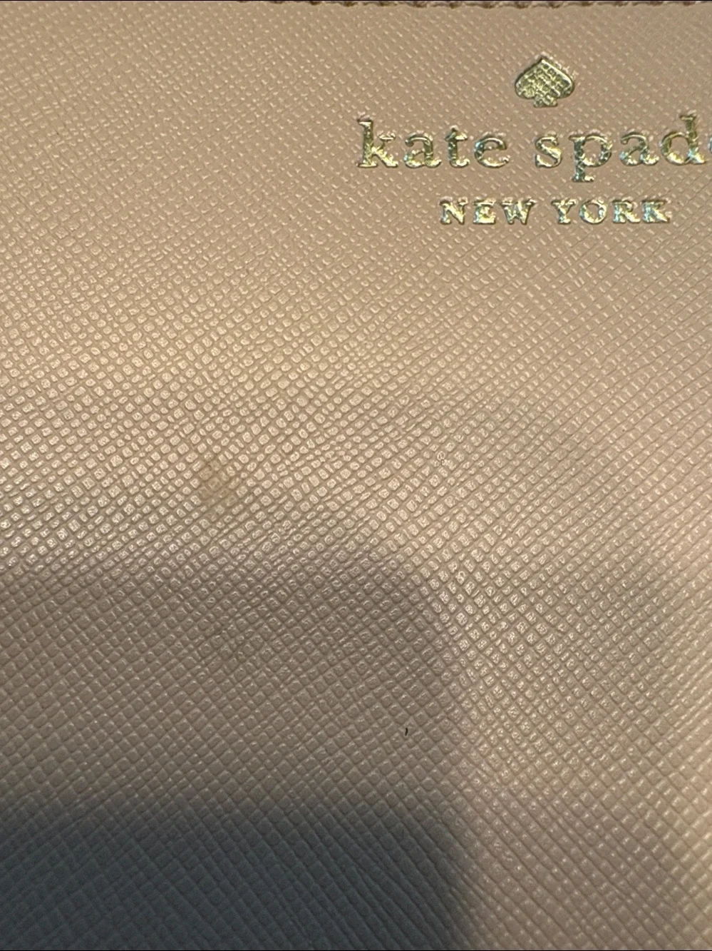 kate spade Blush Pink Zip-Around Saffiano Wallet